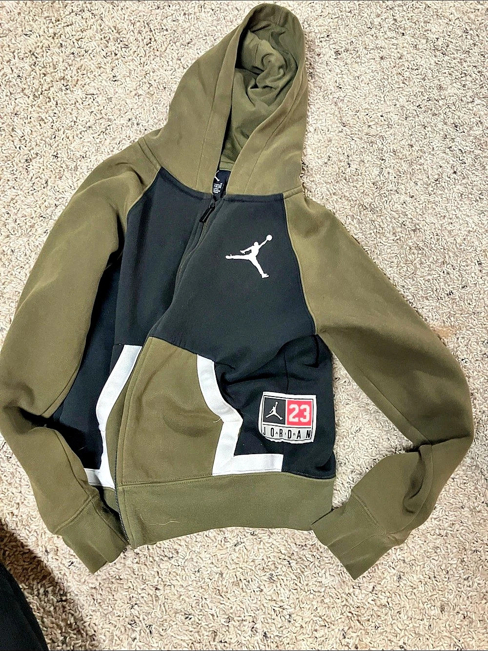 Jordan 23 Engineered Hoodie Color Block Hoodie Boys Medium